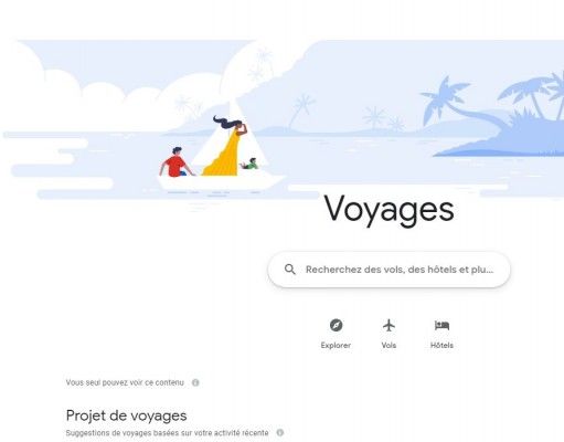 Google Travel lance un site spécialement dédié aux voyages